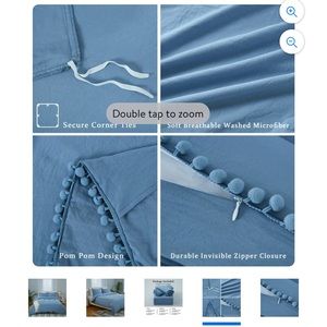 Caromio Duvet Cover Set (Full/Queen)